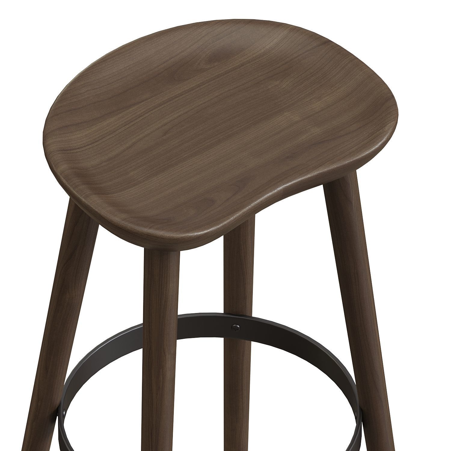 Brutalist Bar Stools 3D model_1