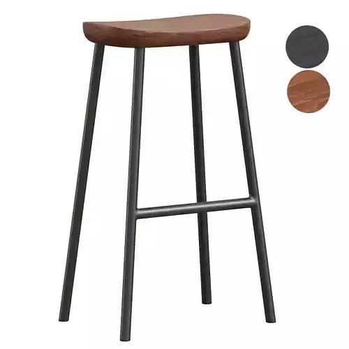 Buacheen Natural Acacia Wood Bar Stool
