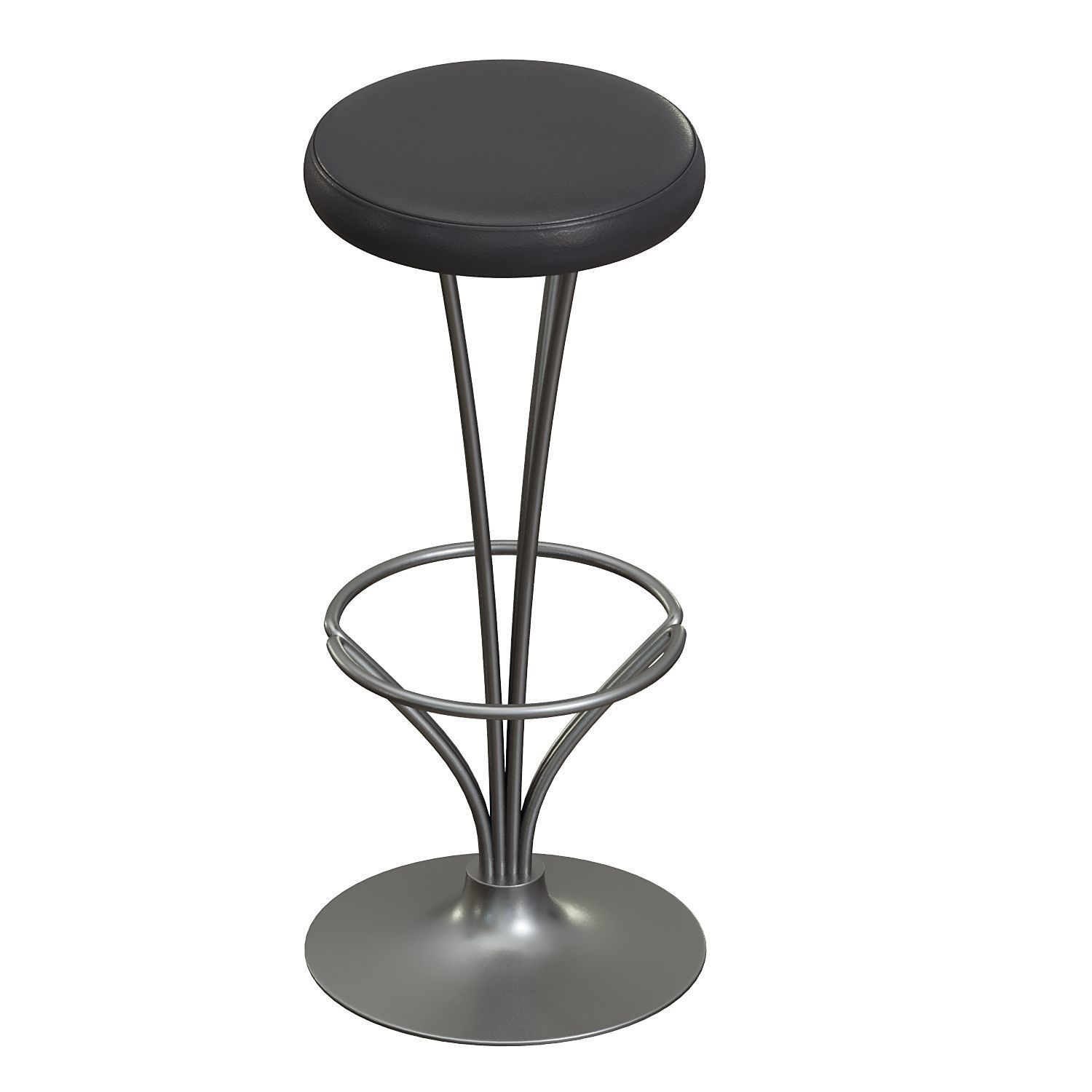 Piet Hein for Fritz Hansen Barstool 3D model_4