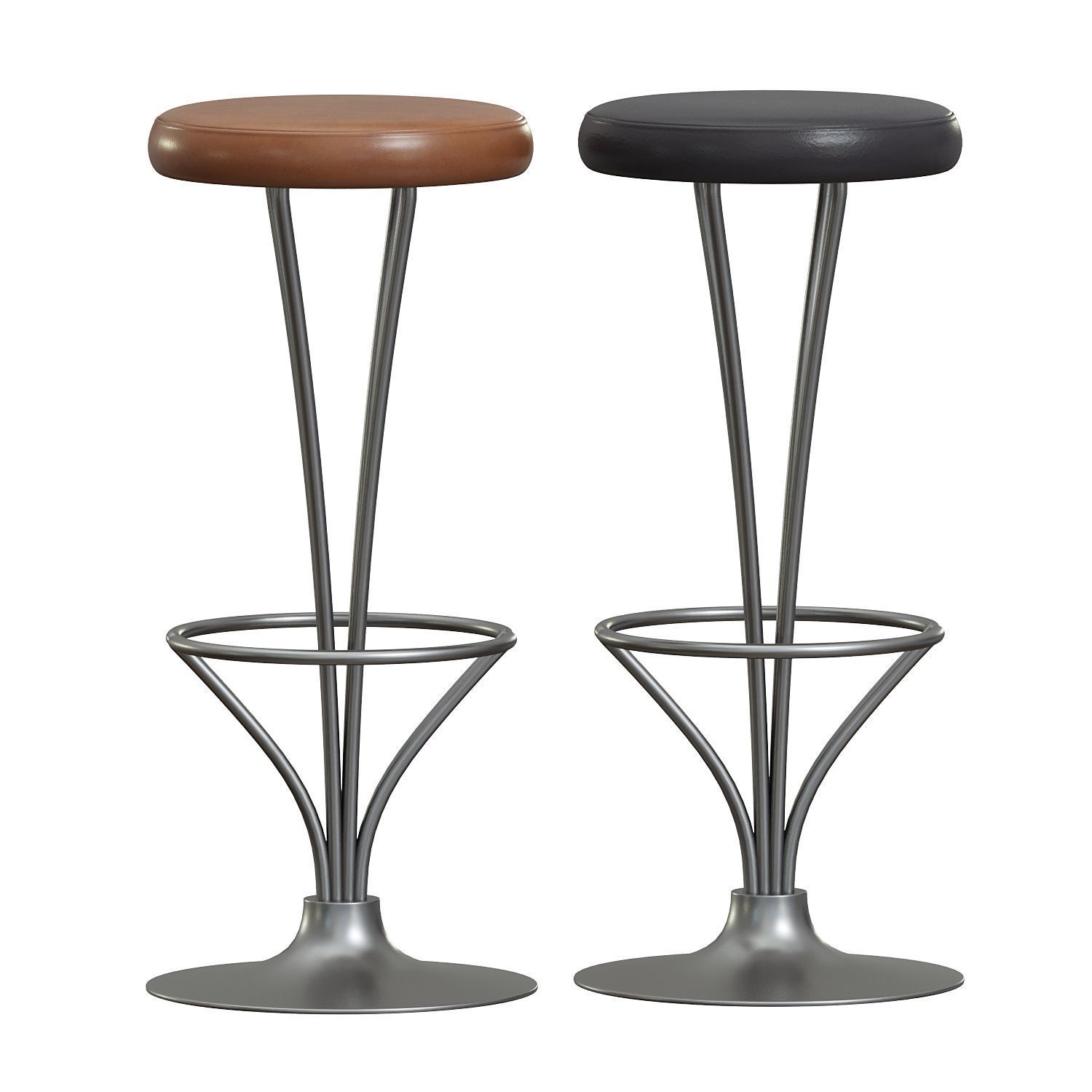 Piet Hein for Fritz Hansen Barstool 3D model_2
