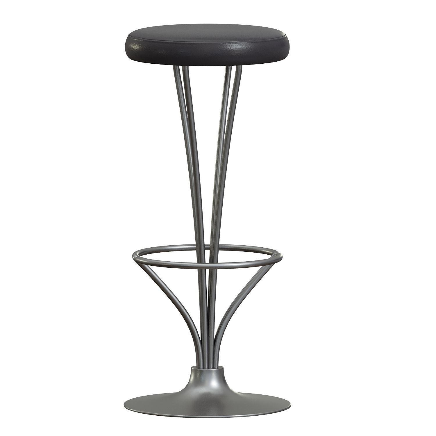 Piet Hein for Fritz Hansen Barstool 3D model_1