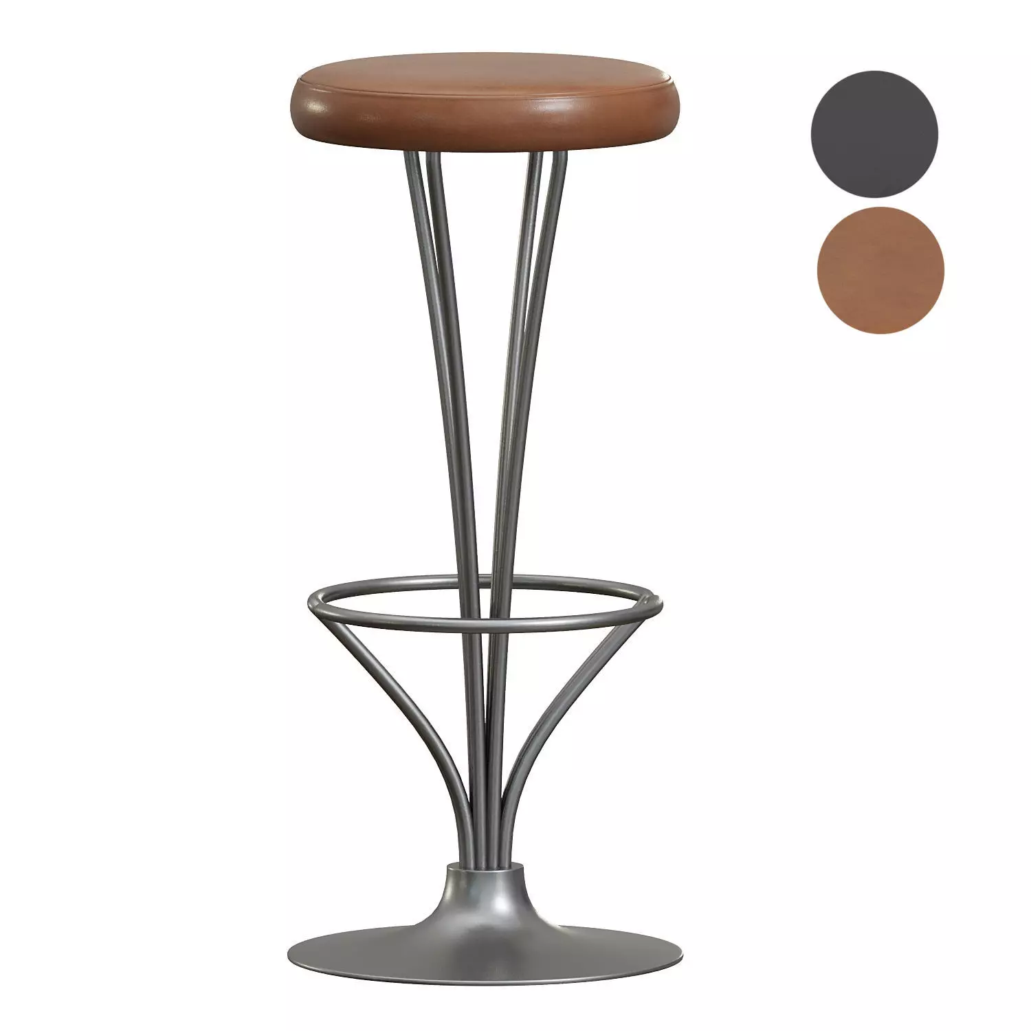 Piet Hein for Fritz Hansen Barstool 3D model_0