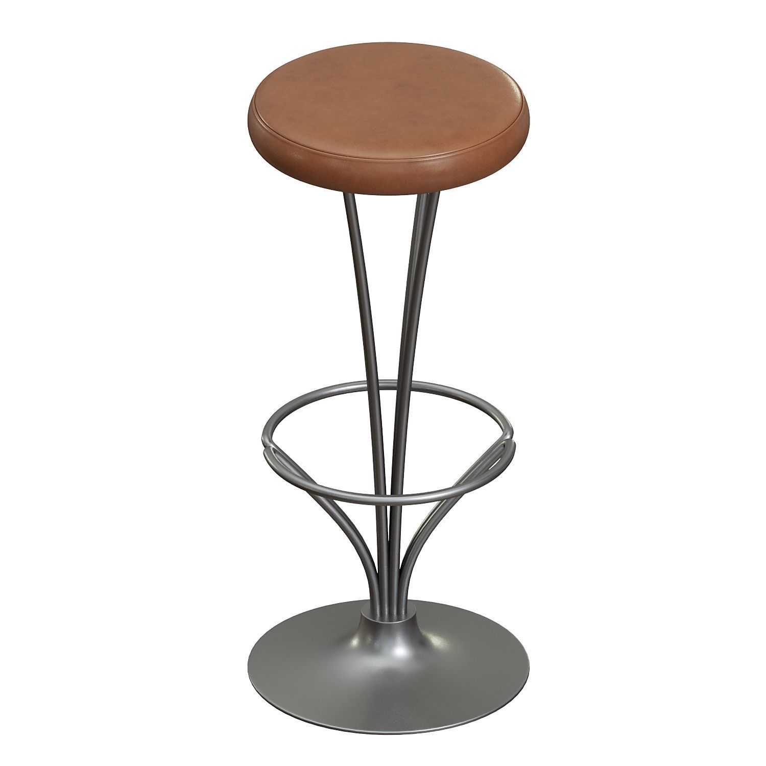 Piet Hein for Fritz Hansen Barstool 3D model_3