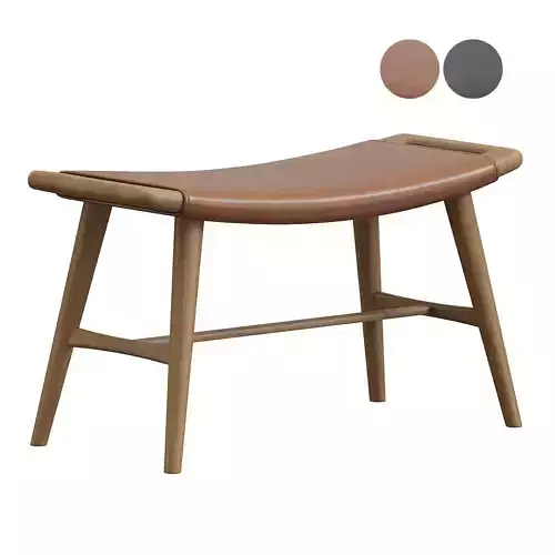 Hans Wegner AP30 Oak leather Piano Stool c1950s