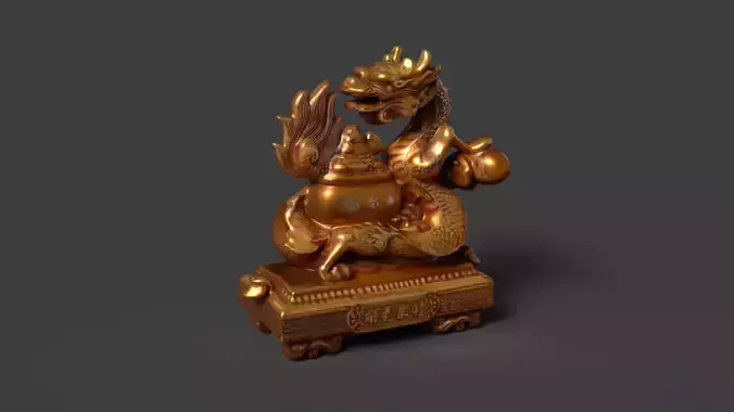 Chinese dragon money pot 