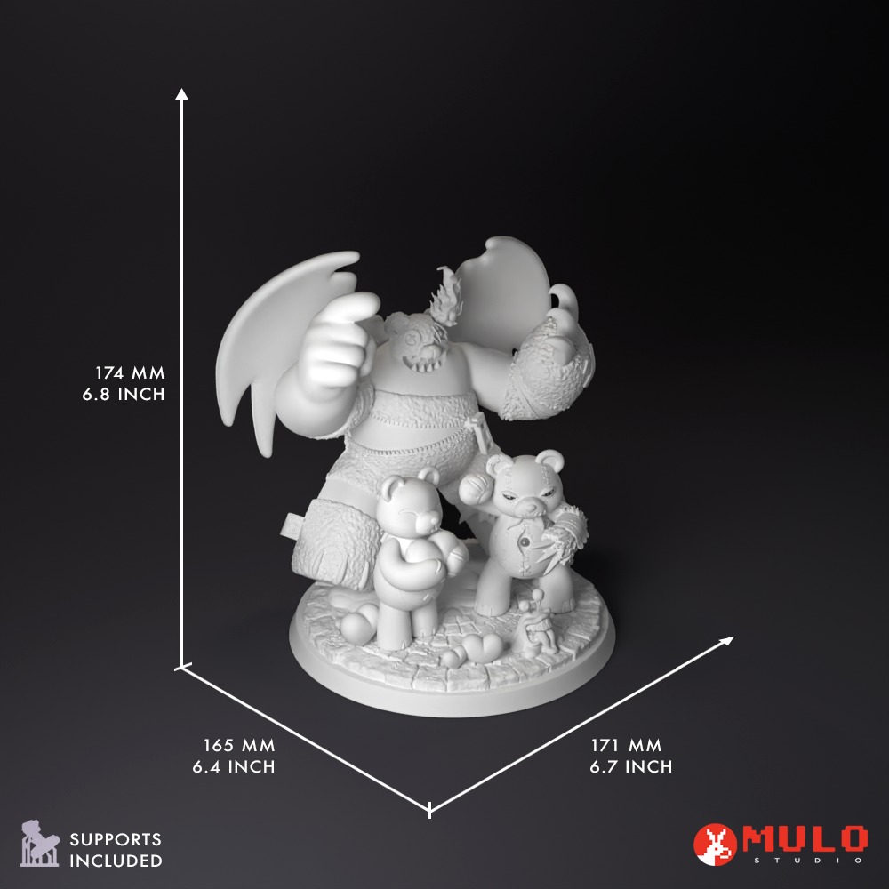 TrioBear - Monzaemon Warumonzaemon Shinmonzaemon 3D print model_7