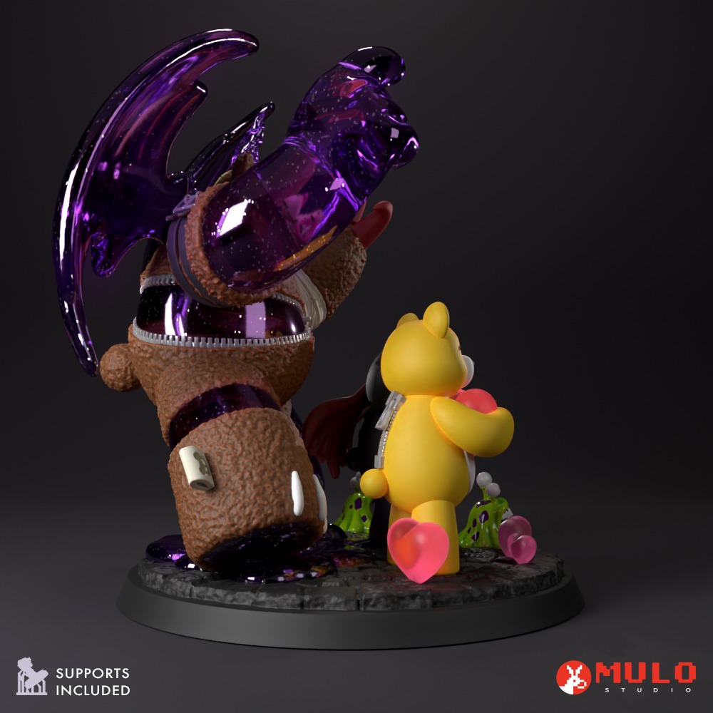 TrioBear - Monzaemon Warumonzaemon Shinmonzaemon 3D print model_4