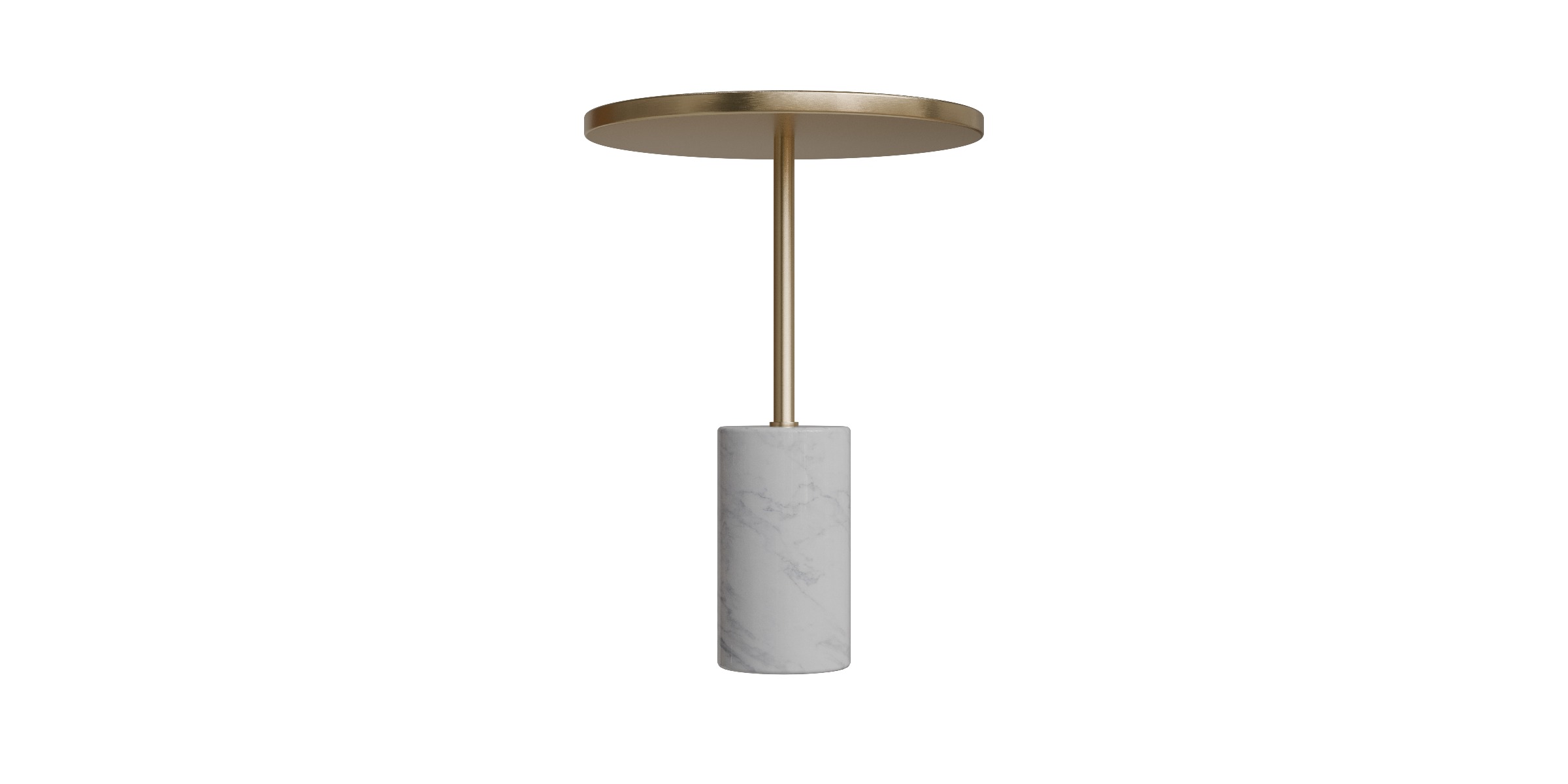 Narro Brass Side Table Low-poly 3D model_3