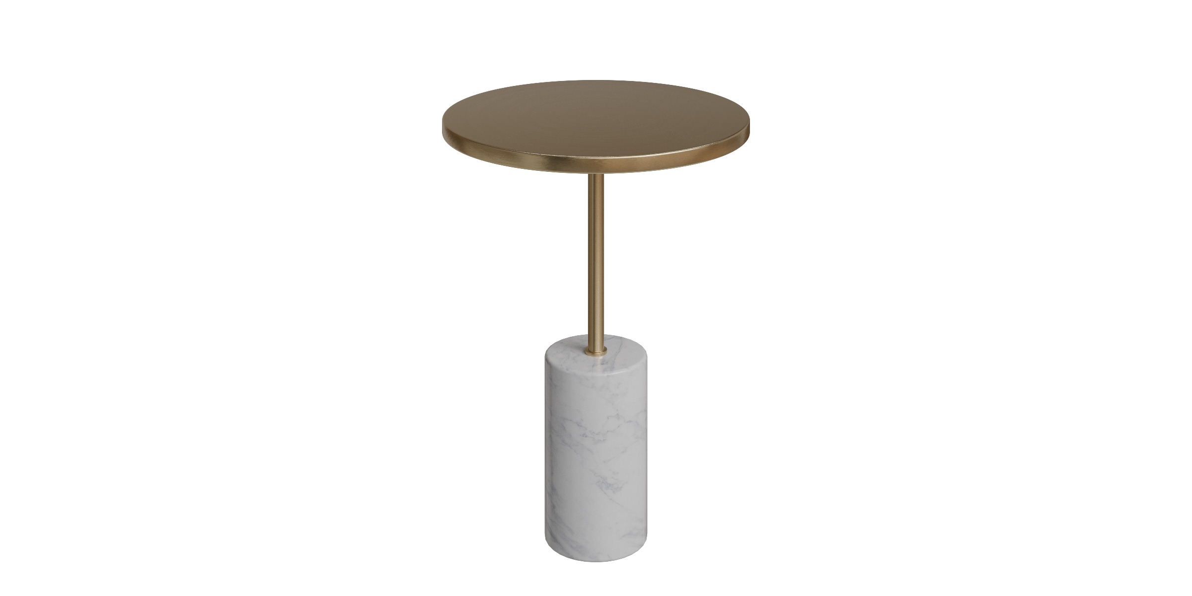 Narro Brass Side Table Low-poly 3D model_9