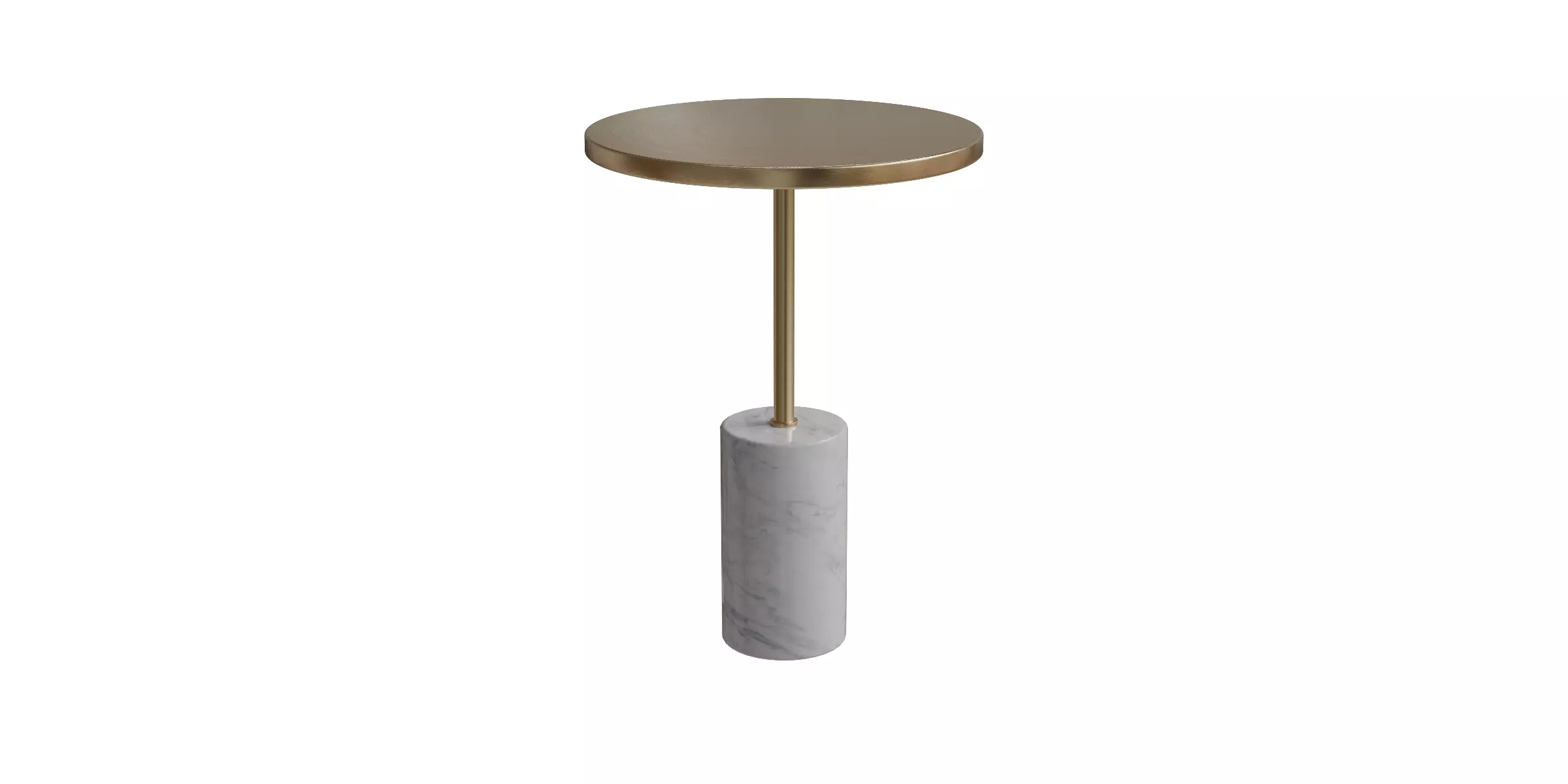 Narro Brass Side Table Low-poly 3D model_0