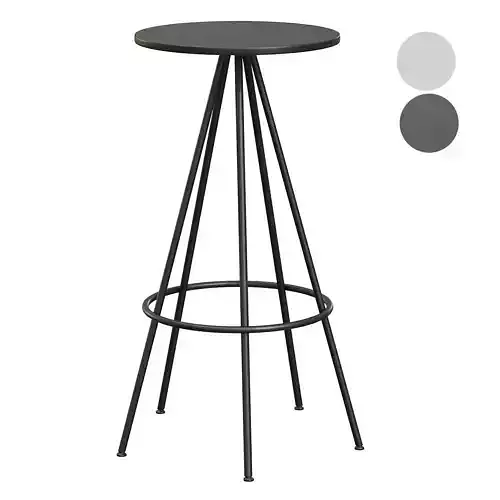 Urban Industrial Five Leg Round Bar Stool
