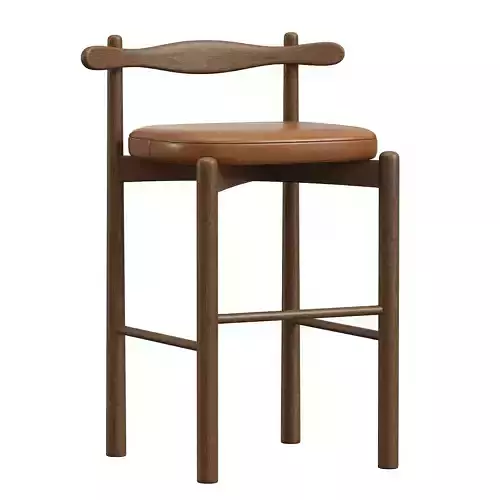 Counter Stool UCA Dark Brown Wood