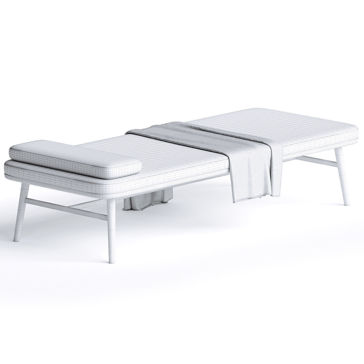 Flor Daybed 3D model_2