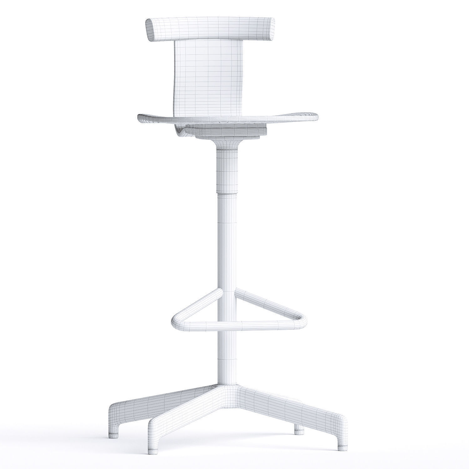 JIRO BAR STOOL 3D model_4