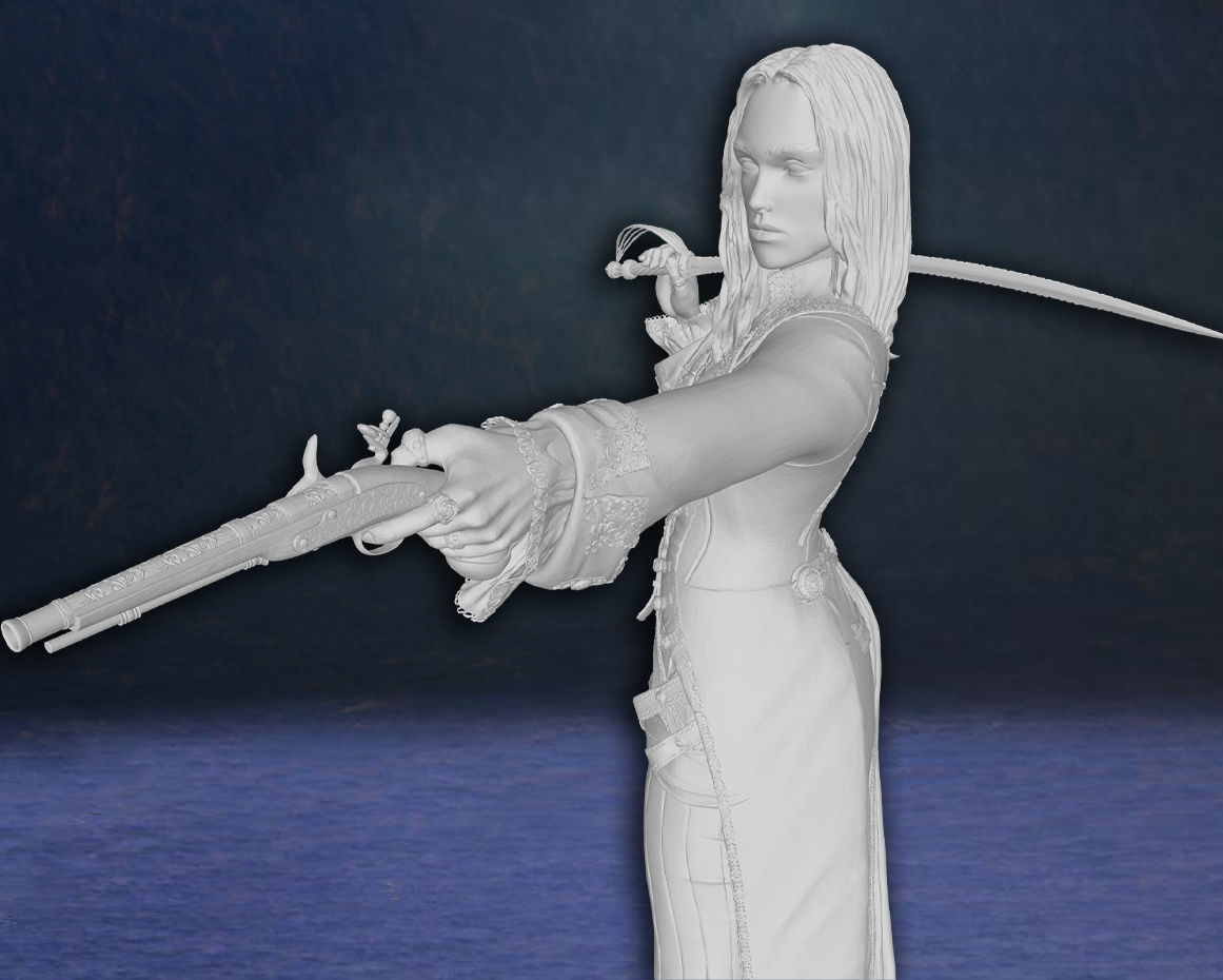 Elizabeth Swann Keira Knightley Pirates of the Caribbean model 3D print model_7