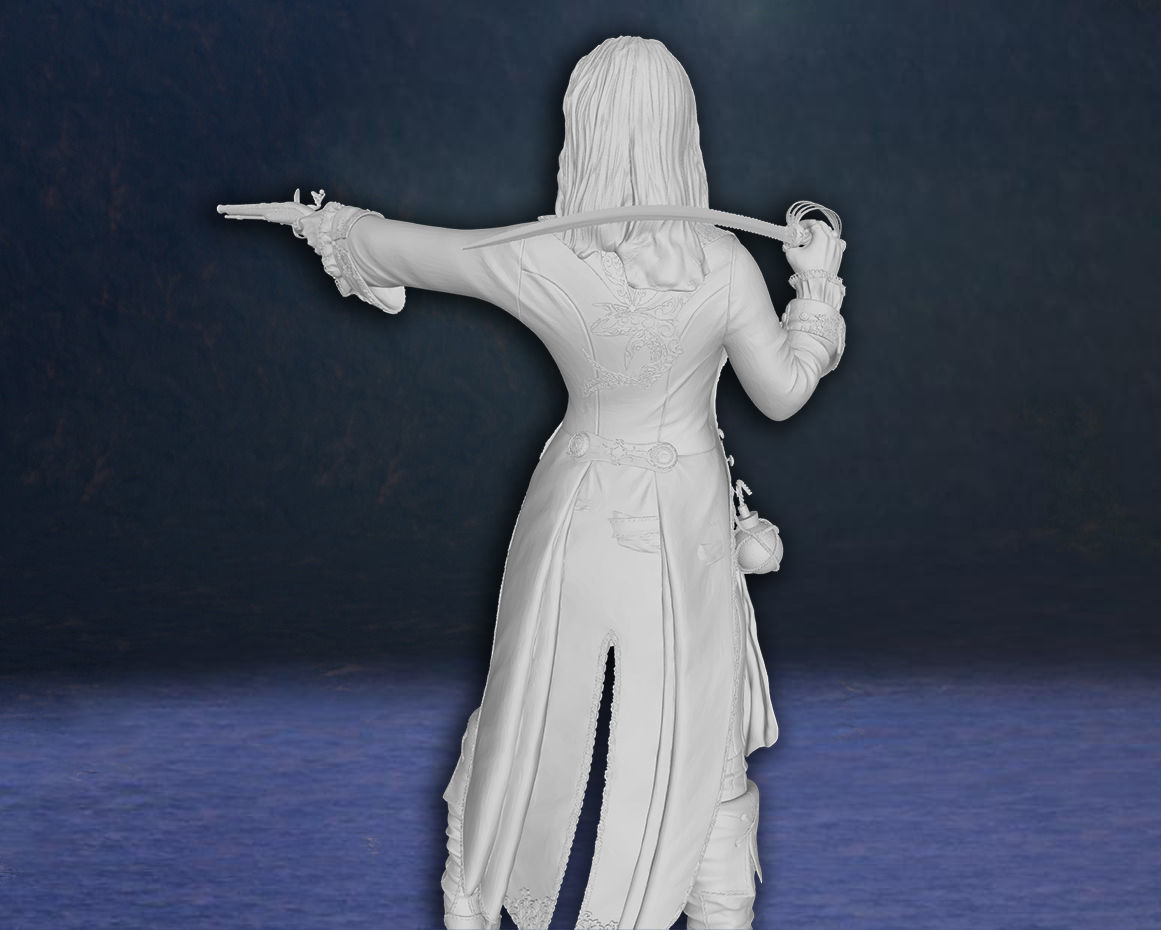 Elizabeth Swann Keira Knightley Pirates of the Caribbean model 3D print model_6