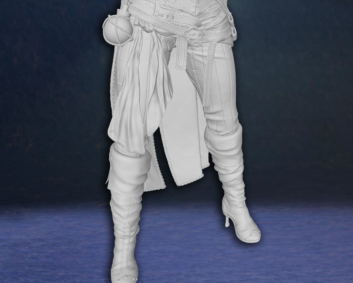 Elizabeth Swann Keira Knightley Pirates of the Caribbean model 3D print model_2