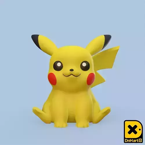 MiniPrint 012 - Pikachu 3D print model