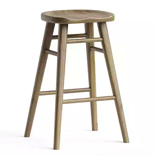 Scandinavian Style Timber Barstool