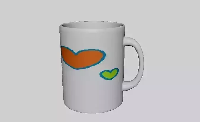fantasy cum heart mug