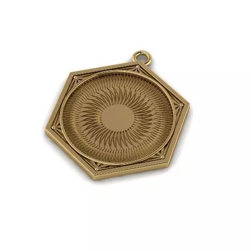 Sun pendant Model 6660 3D print model_0