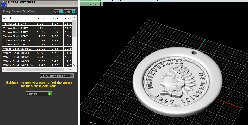 Pendant coin Model 6657 3D print model_7