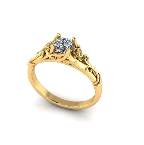 Ring flowers Model 6650 3D print model_1