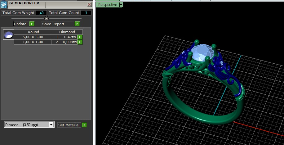 Ring flowers Model 6650 3D print model_7