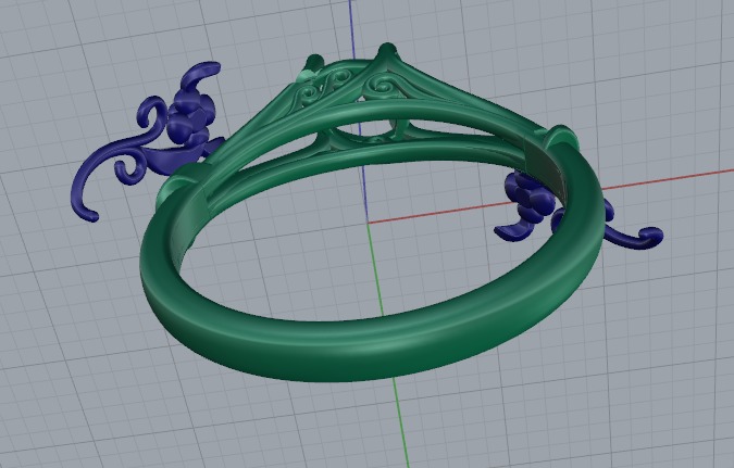 Ring flowers Model 6650 3D print model_4