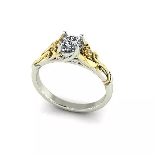 Ring flowers Model 6650 3D print model_0