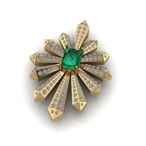 Snowflake pendant Model 6648 3D print model