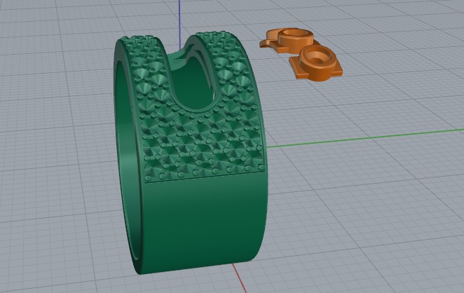 Ring of Messika Model 6639 3D print model_3