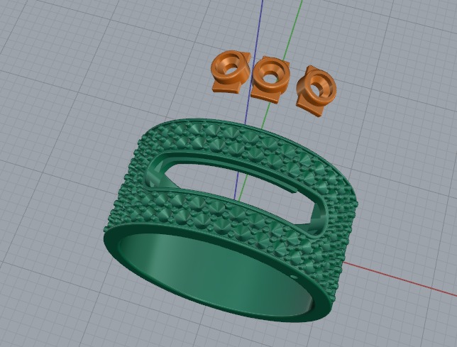 Ring of Messika Model 6639 3D print model_2