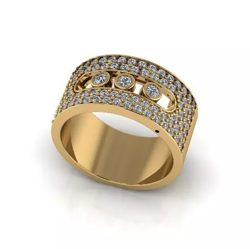 Ring of Messika Model 6639 3D print model_0