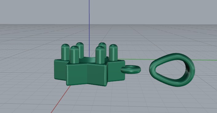 Star Pendant Model 6622 3D print model_3