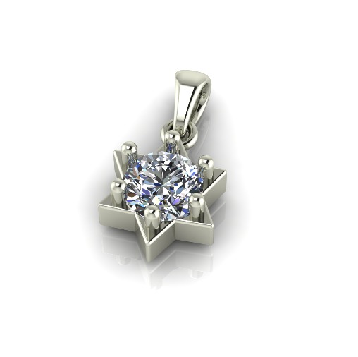 Star Pendant Model 6622 3D print model_1