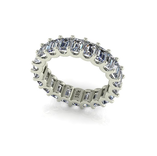 Ring emerald Model 6620 3D print model_1