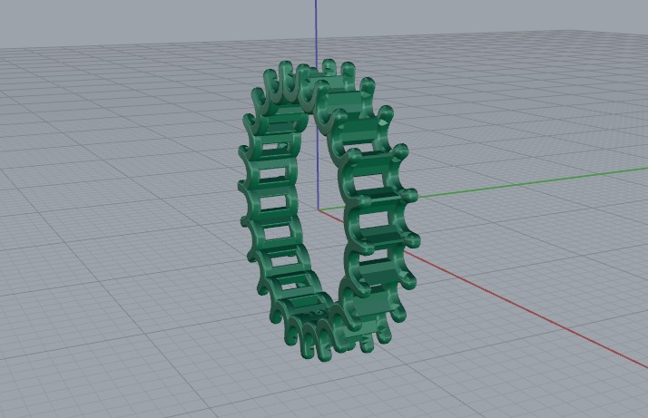 Ring emerald Model 6620 3D print model_3