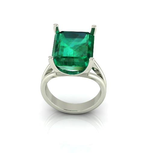 Ring emerald Model 6618 3D print model_1
