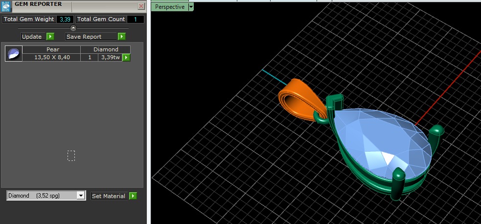 Pendant Pear Model 6613 3D print model_7
