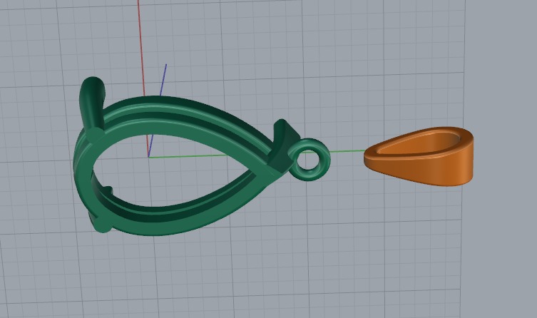 Pendant Pear Model 6613 3D print model_4