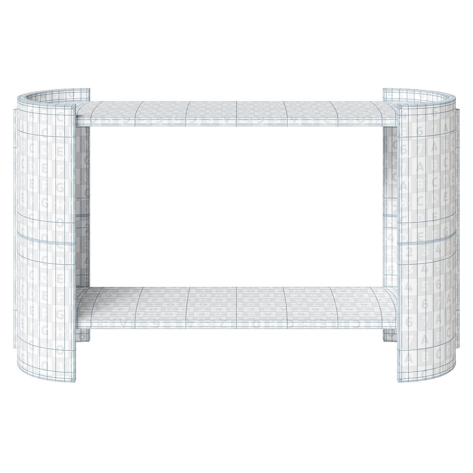 Arteriors console Warley 3D model_6