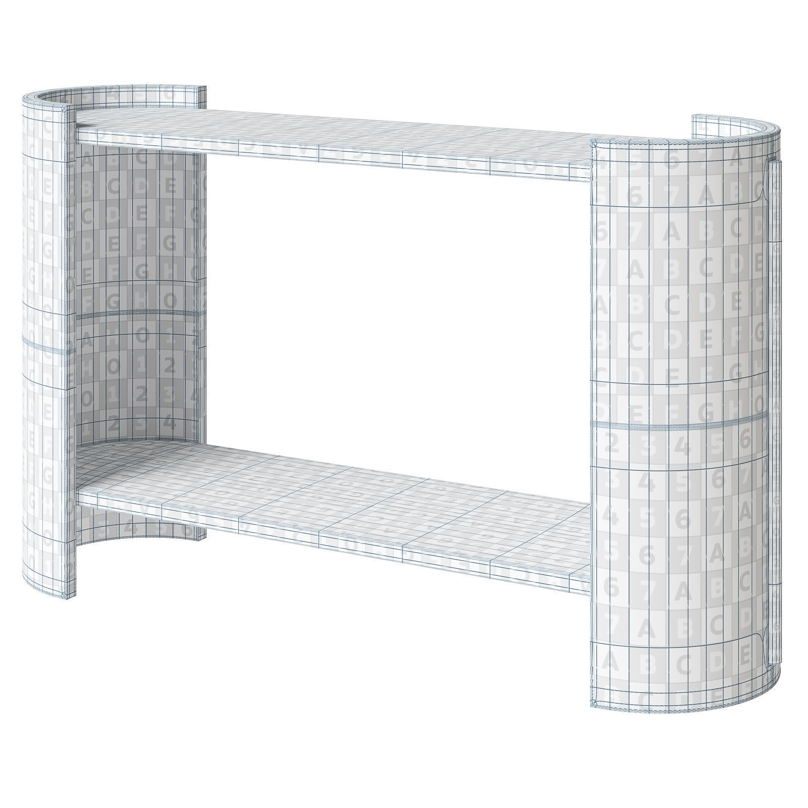 Arteriors console Warley 3D model_5