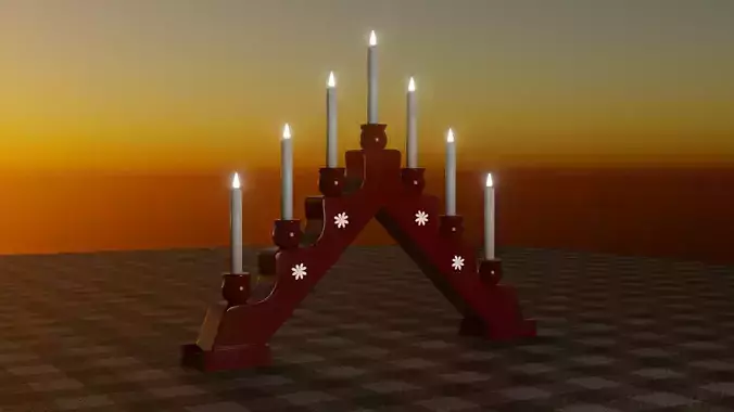 Classic Advent Candle Light