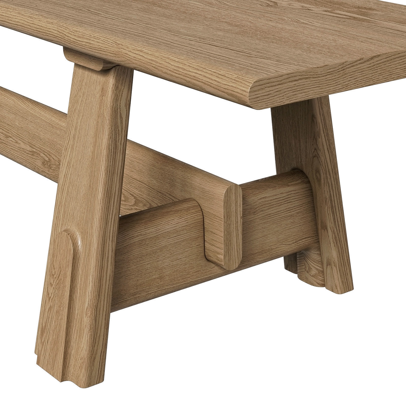 District Eight Odette Bench 3D model_4