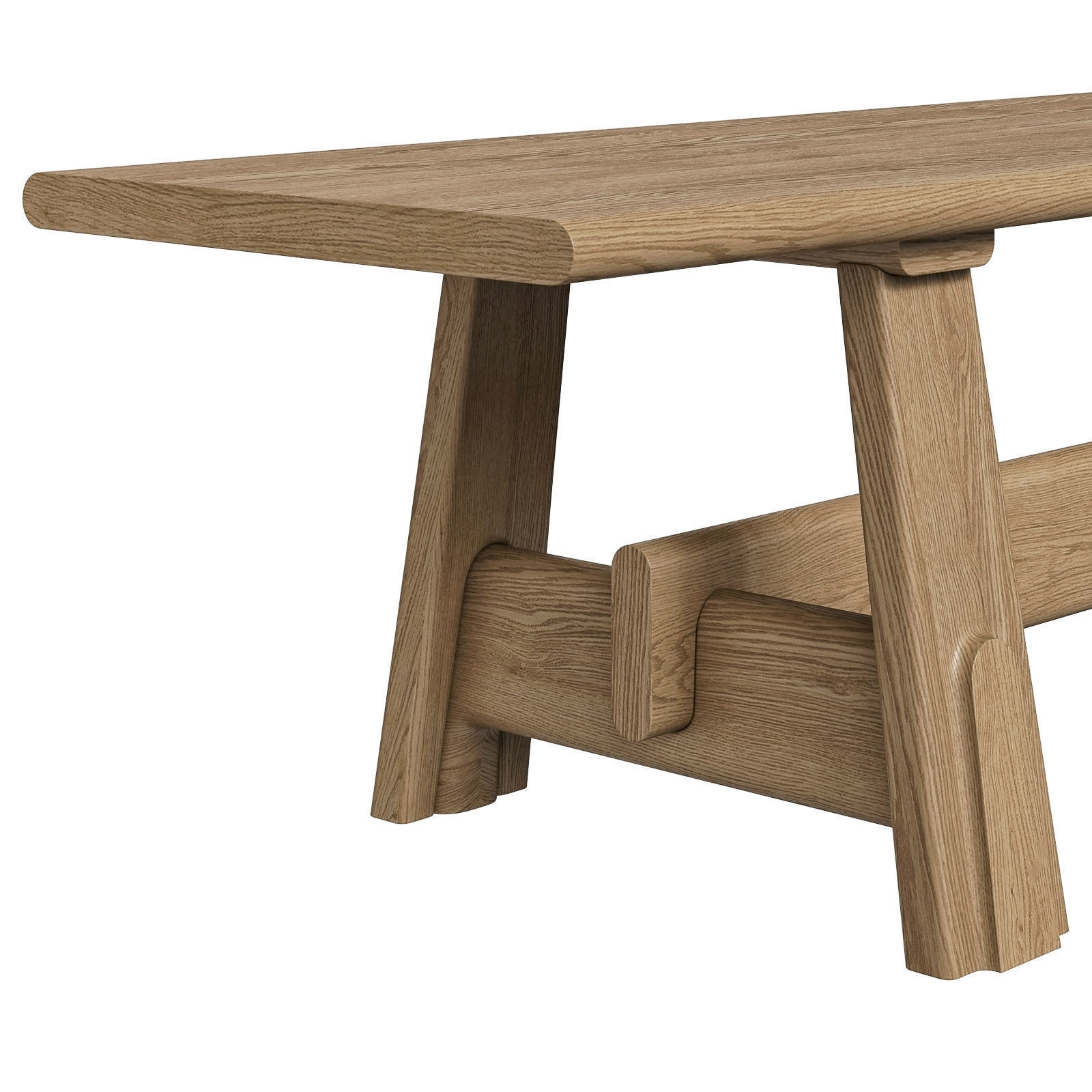 District Eight Odette Bench 3D model_3