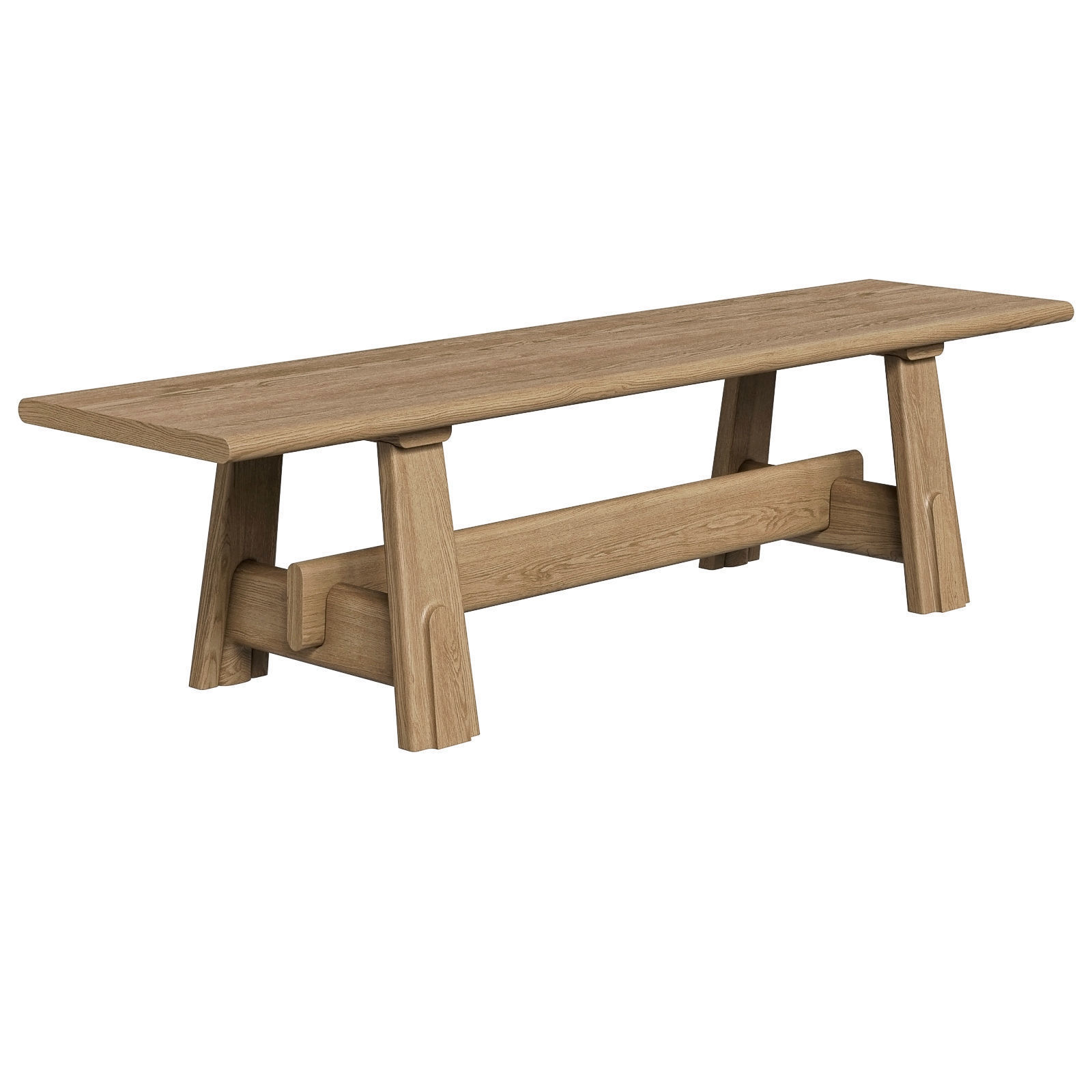 District Eight Odette Bench 3D model_1