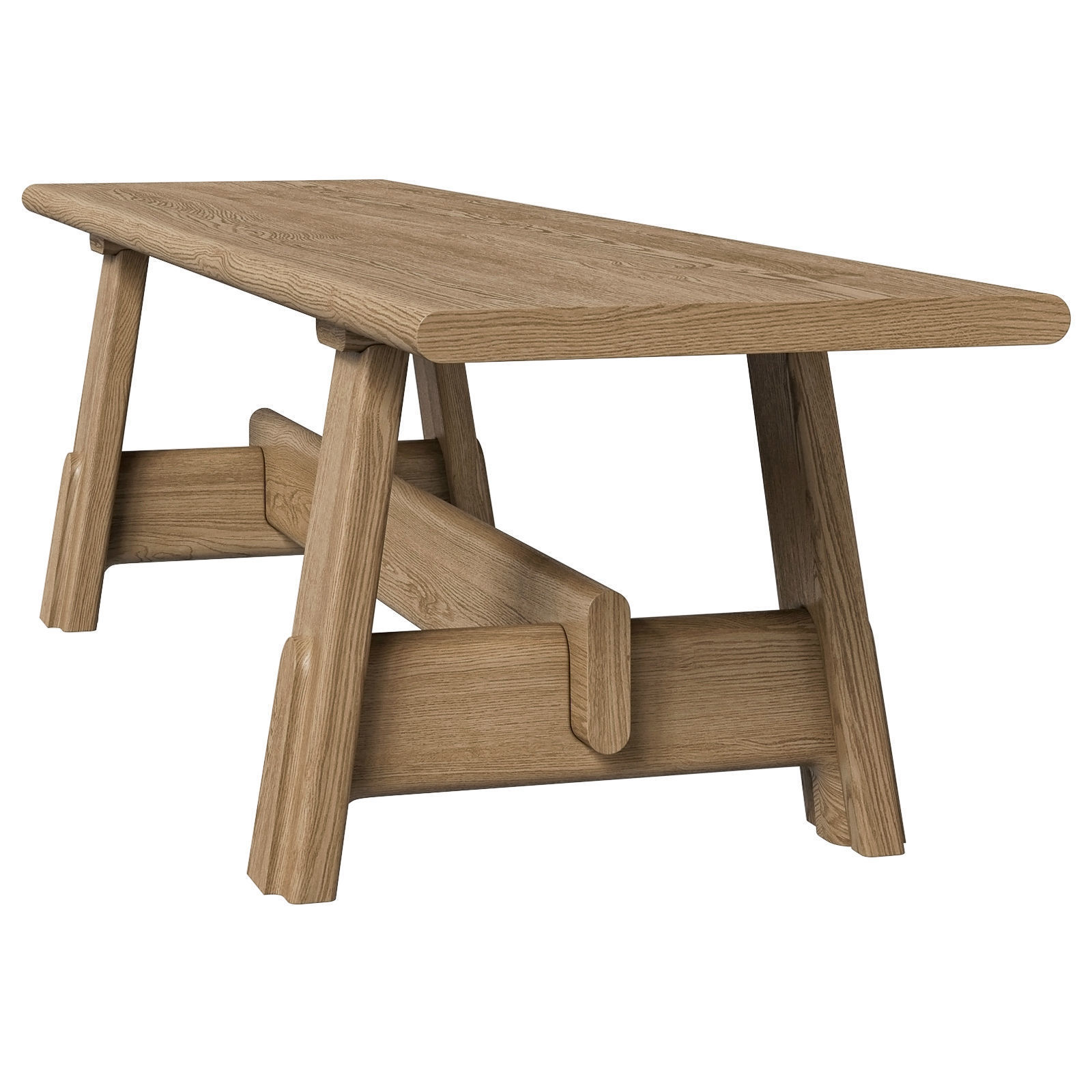 District Eight Odette Bench 3D model_2