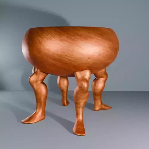 Weird little table bowl with legs