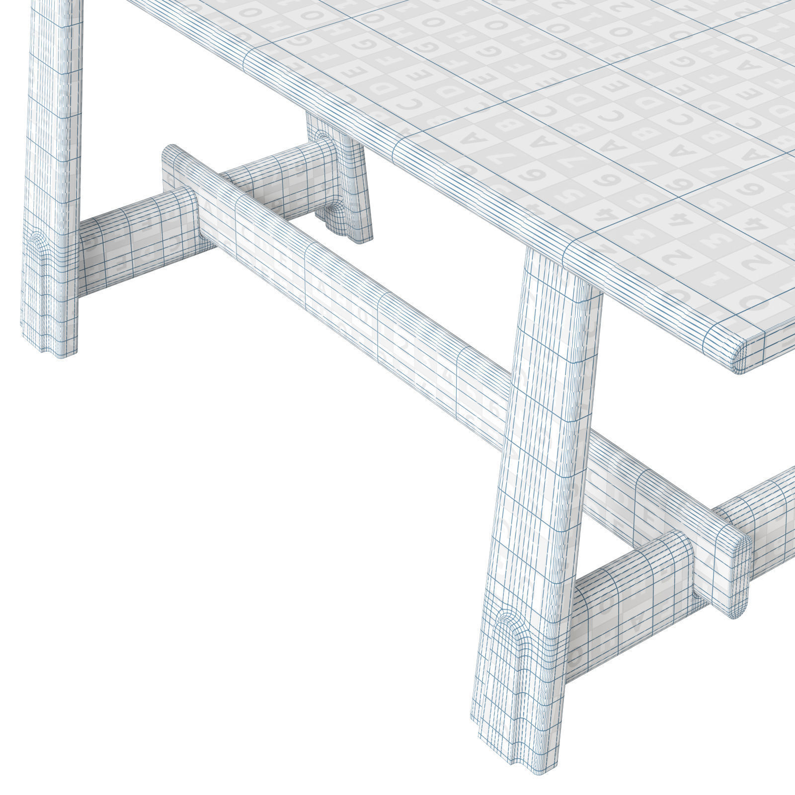 District Eight Dining Table Odette 3D model_6